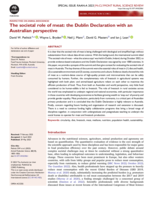 The societal role of meat: the Dublin Declaration with an Australian perspective