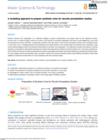 A modelling approach to prepare synthetic urine for struvite precipitation studies