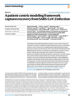 A patient-centric modeling framework captures recovery from SARS-CoV-2 infection