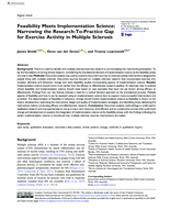 Feasibility meets implementation science: Narrowing the Research-To-Practice gap for exercise activity in multiple sclerosis