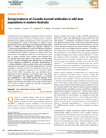Seroprevalence of Coxiella burnetii antibodies in wild deer populations in eastern Australia