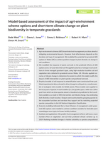 Model‐based assessment of the impact of agri‐environment scheme options and short‐term climate change on plant biodiversity in temperate grasslands