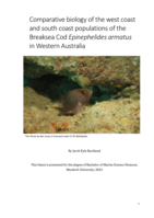 Comparative biology of the west coast and south coast populations of the Breaksea Cod Epinephelides armatus in Western Australia