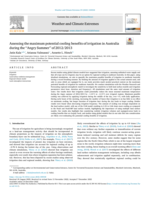 Assessing the maximum potential cooling benefits of irrigation in Australia during the "Angry Summer"of 2012/2013