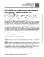Interactive network-based clustering and investigation of multimorbidity association matrices with associationSubgraphs