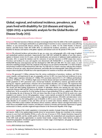 Global, regional, and national incidence, prevalence, and years lived with disability for 310 diseases and injuries, 1990-2015: a systematic analysis for the Global Burden of Disease Study 2015