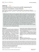 Cost-effectiveness of massively parallel sequencing for diagnosis of paediatric muscle diseases