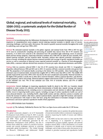 Global, regional, and national levels of maternal mortality, 1990-2015 : a systematic analysis for the Global Burden of Disease Study 2015