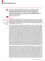 Global, regional, and national under-5 mortality, adult mortality, age-specific mortality, and life expectancy, 1970-2016 : a systematic analysis for the Global Burden of Disease Study 2016