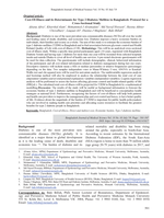 Cost-of-illness and its determinants for type 2 diabetes mellitus in Bangladesh: protocol for a cross-sectional study