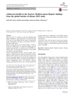 Adolescent health in the Eastern Mediterranean Region: findings from the global burden of disease 2015 study