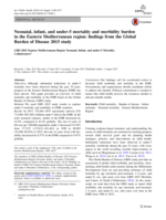 Neonatal, infant, and under-5 mortality and morbidity burden in the Eastern Mediterranean region : findings from the Global Burden of Disease 2015 study