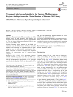 Transport injuries and deaths in the Eastern Mediterranean Region: findings from the Global Burden of Disease 2015 Study