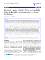 Economic impacts of health shocks on households in low and middle income countries: a review of the literature