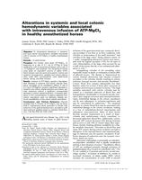 Alterations in systemic and local colonic hemodynamic variables associated with intravenous infusion of ATP-MgCl2 in healthy anesthetized horses