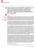 Global, regional, and national disability-adjusted life-years (DALYs) for 333 diseases and injuries and healthy life expectancy (HALE) for 195 countries and territories, 1990-2016: a systematic analysis for the Global Burden of Disease Study 2016