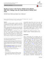 Burden of cancer in the Eastern Mediterranean Region, 2005-2015 : findings from the Global Burden of Disease 2015 Study