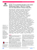Burden of musculoskeletal disorders in the Eastern Mediterranean Region, 1990–2013: findings from the Global Burden of Disease Study 2013