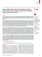 Measuring the health-related Sustainable Development Goals in 188 countries: a baseline analysis from the Global Burden of Disease Study 2015