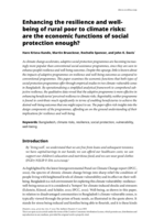 Enhancing the resilience and well-being of rural poor to climate risks: Are the economic functions of social protection enough?