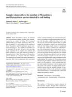 Sample volume affects the number of Phytophthora and Phytopythium species detected by soil baiting