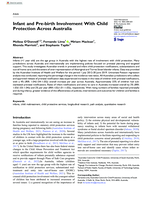 Infant and pre-birth involvement with child protection across Australia