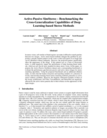 Active-Passive SimStereo - Benchmarking the Cross-Generalization capabilities of deep Learning-based stereo methods