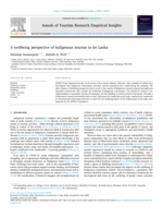 A wellbeing perspective of Indigenous tourism in Sri Lanka
