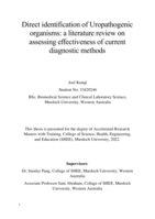 Direct identification of Uropathogenic organisms: A literature review on assessing effectiveness of current diagnostic methods