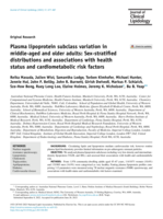 Plasma lipoprotein subclass variation in middle-aged and older adults: Sex-stratified distributions and associations with health status and cardiometabolic risk factors