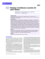 Physiology of breathlessness associated with pleural effusions