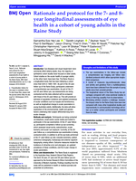 Rationale and protocol for the 7-and 8-year longitudinal assessments of eye health in a cohort of young adults in the Raine Study