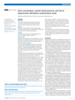 Dairy consumption, systolic blood pressure, and risk of hypertension: Mendelian randomization study