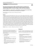 The Early Growth Genetics (EGG) and EArly Genetics and Lifecourse Epidemiology (EAGLE) consortia: design, results and future prospects