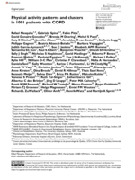 Physical activity patterns and clusters in 1001 patients with COPD