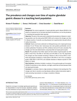 The prevalence and changes over time of equine glandular gastric disease in a teaching herd population