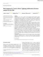 Risk mapping for Taenia solium: Applying multicriteria decision analysis in Lao PDR