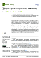 Application of remote sensing in detecting and monitoring water stress in forests