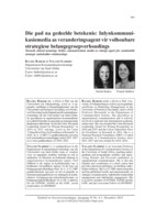 Towards shared meaning: Inline communication media as change agent for sustainable strategic stakeholder relationships