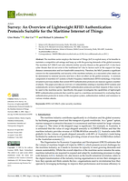 Survey: An Overview of Lightweight RFID Authentication Protocols Suitable for the Maritime Internet of Things