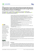 Using Energy Conservation-Based Demand-Side Management to Optimize an Off-Grid Integrated Renewable Energy System Using Different Battery Technologies