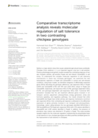 Comparative transcriptome analysis reveals molecular regulation of salt tolerance in two contrasting chickpea genotypes