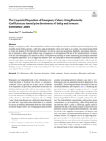 The linguistic disposition of emergency callers: Using proximity coefficients to identify the sentiments of guilty and innocent emergency callers