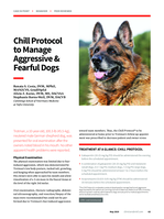 Chill protocol to manage aggressive & fearful dogs