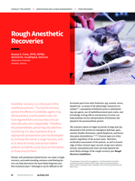 Rough anesthetic recoveries