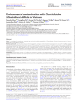 Environmental contamination with Clostridioides (Clostridium) difficile in Vietnam
