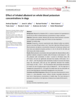 Effect of inhaled albuterol on whole blood potassium concentrations in dogs