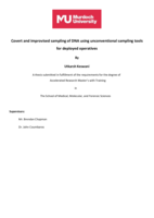 Covert and improvised sampling of DNA using unconventional sampling tools for deployed operatives