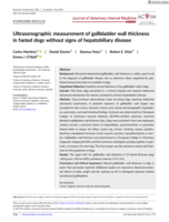 Ultrasonographic measurement of gallbladder wall thickness in fasted dogs without signs of hepatobiliary disease