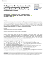 No support for two hypotheses about the communicative functions of displaying disgust: Evidence from Turkey, Norway, Germany, and Croatia